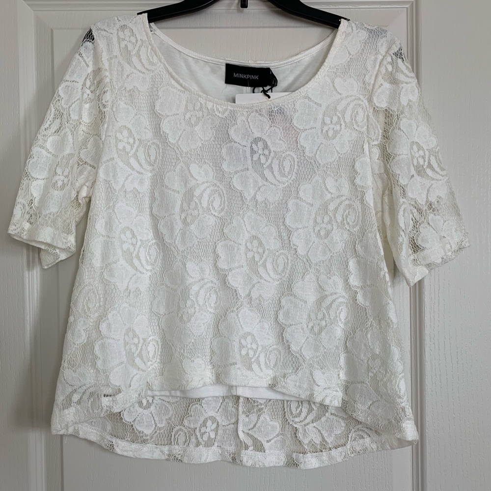 NWT Lace T-shirt Top Blouse
